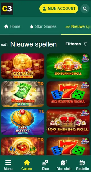 Mobiel casino CASINO333

